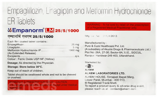 Empanorm Lm 25/5/1000 Tablet 10